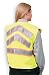 Condor 1YAN1 Safety Vest, Class 2, Lg, Chevron, Lime