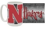 Nebraska Cornhuskers (N Huskers) 15oz Ceramic Mug