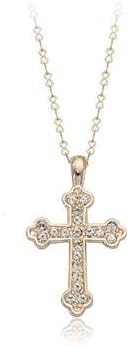 Popular Fashion Italina Rigant 18KGP Cross Pendant Necklace By Eva Fs.