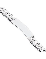 Sterling Silver Curb ID Bracelet QCD300-8"
