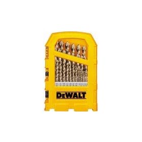 DEWALT DW1969 29 Piece Pilot Point Twist Drill Bit Assortment with Metal Index