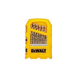 DEWALT DW1969 29 Piece Pilot Point Twist Drill Bit Assortment with Metal Index by 