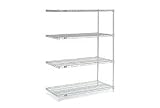 54'H Nexel Chrome Wire Shelving Add-On - 72'W X 36'D