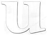EK Art Blanche MDF 16 Letter U