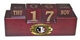 NCAA Florida State Seminoles Wooden Desk Calendar