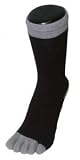 Toetoe Rubber Sole Toe Socks Black and Grey