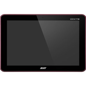 Acer ICONIA TAB A200 10.1 inch 16 GB Slate Tablet-Wi-Fi-NVIDIA Tegra 2 250 1 GHz-Red-Multi-touch Screen 1280 x 800 WXGA Display-1 GB RAM-Bluetooth-Front Camera/Webcam-Android-by ACER AMERICA