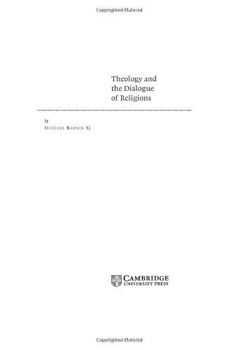 Theology and the Dialogue of Religions (Cambridge Studies in Christian Doctrine)