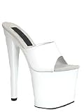 White Dream Dresser Highest Platform 8 Inch Mule - 5