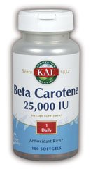 Beta-Carotene 25,000 IU - 100 - Softgel