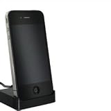 Produkt-Bild: Iprotect ORIGINAL iPhone 4 / 4S Dockingstation schwarz mit Line OUT in schwarz Ladestation Basisstation Cradle