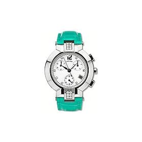 Concord 0310337 La Scala Silver Dial Leather Alligator Ladies Chronograph Watch