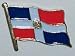 Country Flag Enamel Pin Badge - Dominican Republic