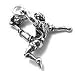 .925 Sterling Silver Soccer Player Charm by SilverChicks