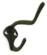 Battalion 1XNF3 Coat Hook, 2 Hook Ends, Bronze