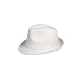 Michael Jackson White Cotton Fedora / Solid Cotton Fedora