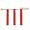 Triple Threat Flag Football Belts - Red (1 Dozen)
