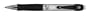 Pilot Q7 Retractable Rolling Ball Pen, Chromium Barrel, Black Fine Point, Gel Ink (36292)