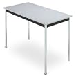 Iceberg Enterprises ICE67068 Utility Table- 72in.x20in.x29in.- Chrome Legs- Mahogany-Black