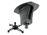 Draper SMS Fixed Projector Mount CLV 80 - Mounting kit ( extension column, ceiling plate, basket ) for projector - steel, extruded aluminum - silver - ceiling mountable
