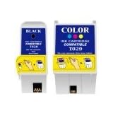 PCArena - 1 Pair of Ink Cartridges for Epson Stylus C60 C50 CX3100 C61 Compatible with T028 & T029