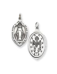 Sterling Silver Miraculous Medal QC3498"