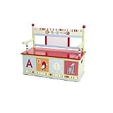 Levels of Discovery Alphabet Soup Toy Box Bench