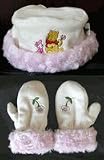 Disney Winnie The Pooh baby Toddler beanie & gloves set
