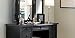 Powell Antique Black with Sand Through Terra Cotta Vanity Mirror and Bench