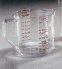 ARROW PLASTICS 028 CLR 1 Cup Measuring Cup Case of 6