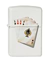 Collection 2010 White Matte Poker-ZIPPO FOUR OF A KIND
