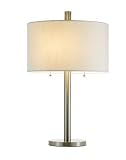 Adesso Boulevard Table Lamp, Satin Steel