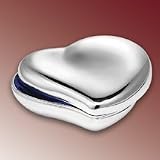 LARGE HEART BOX - LARGE SILVER PLATE HEART BOX