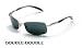 Body Specs DOUBLE-D-SILVER.13 Double Double Sunglasses with Palladium Silver Frame and Smoke Lens