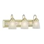 Thomas Lighting SL7623-70 Serenity Three Light Bathroom Vanity Wall Sconce in Chrome and Polished Brass