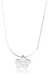 WHITE ICE Sterling Silver DN120 Womens Diamond Flower 16 Necklet