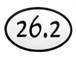 26.2 Oval Decal(white)
