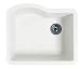 Swanstone QUSB-2522 Granite Single Bowl Kitchen Sink, Nero