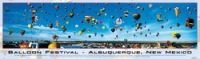 Balloon Festival: Albuquerque, New Mexico - 750pc Panoramic Jigsaw Puzzle By Buffalo Games