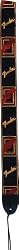 Fender Black/Yellow/Red Monogrammed Strap
