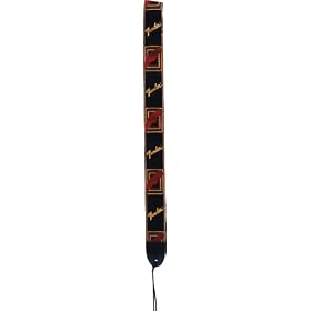 Fender Black/Yellow/Red Monogrammed Strap