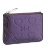 Marc By Marc Jacobs Limited Edition Heart Skinny Case Wallet Bag with Key Ring Purple