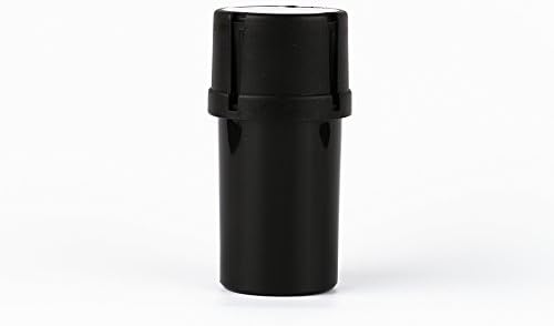 Plastic Maintainer Grinder Air and Water Tight Smell Proof Easy Way To Transport And Store Things (Black)