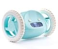 Clocky Alarm Clock on Wheels, Aqua