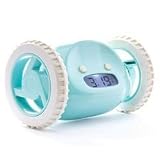 Buy Clocky Alarm Clock on Wheels, Aqua