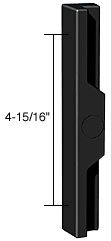 CRL Black Plastic Outside Pull; 4-15/16