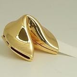 "Fortune Cookie" Box, Gold Plated D504G