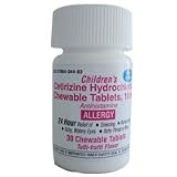 Cetrizine Chewable Tablets for Indoor and Outdoor Allergies, 10 mg - 30 ea