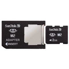 2GB Speicherkarte Memory Stick Micro M2+Reader f�r Sony Ericsson W205 W205 ambient black S500i K530i K550i K770i K800i C702 C902 C903 C905 C510 F305  inkl. Adapter auf Pro Duo Sandisk+Sandisk Micro Mate Cardreader zum auslesen Ihrer Speicherkarte!