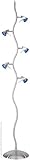 Mambo Floor Lamp - Tree Lamp Style - Polished Steel/Blue